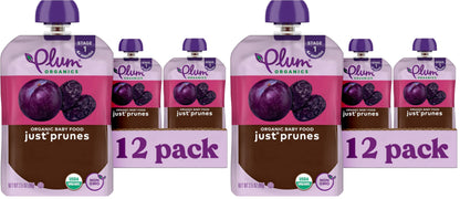 Plum Organics Stage 1 Organic Baby Food Pouch - Just Mangos, 12 Pack