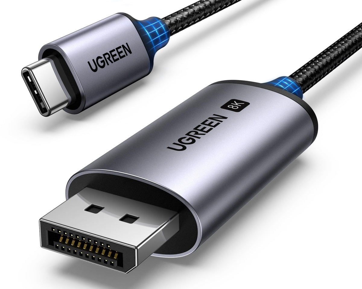 UGREEN Unidirectional USB C to DisplayPort 1.4 Cable 8K@60Hz 4K@240Hz 6.6FT