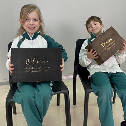 Personalized Wooden Keepsake Box, Custom Engraved Memory Box with Lid
