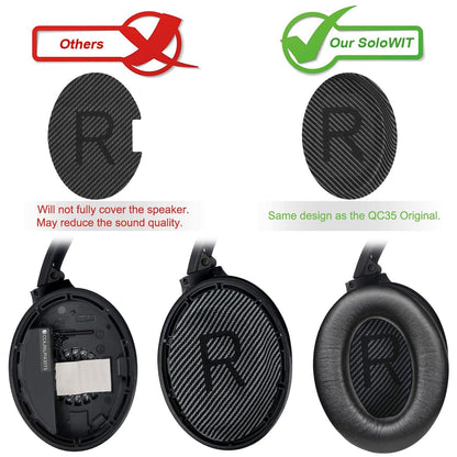 Earpads for Bose QC35 & QC35 ii - Black