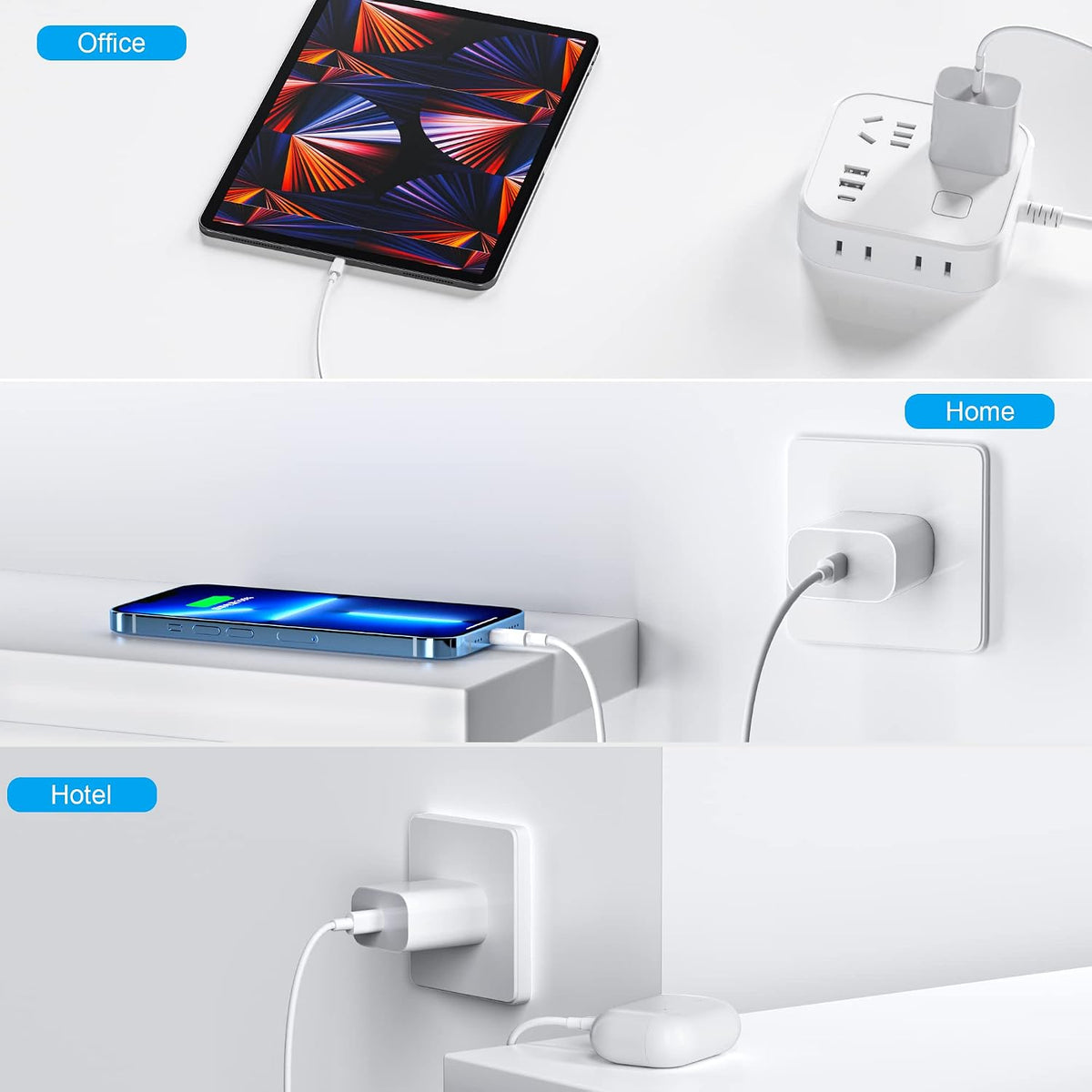 USBC Charger Block for iPhone 18 Charging Plug,MFI Certified Fast USB C Wall Cube 2Pack Power Adapter for iPhone18/Duo/17/16/15/14/13/12/11/e/Air/Pro/Plus/Pro Max,for iPad Pro/Air/Mini USB-C Brick Box