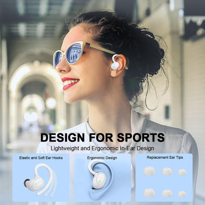 Wireless Earbuds Sports, 75Hrs Bluetooth 5.4 Headphones, Bass Hi-Fi Stereo