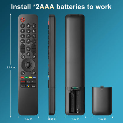 Replacement Remote Control for Hisense Smart Google TV，for Hisense UHD 4K ULED Google TVs