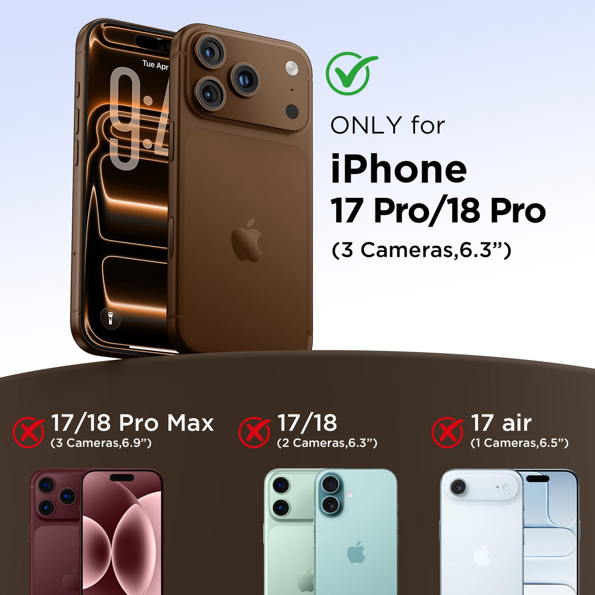 Magnetic for iPhone 18 Pro /17 Pro Case Silicone, Wine Red