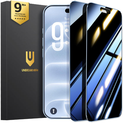 UNBREAKcable Privacy Screen Protector for iPhone 16 Pro, 2-Pack