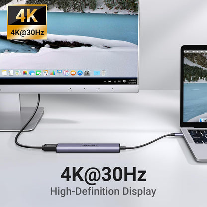 UGREEN USB C Hub 5 in 1 Multiport USB Adapter 4K HDMI, 100W Power Delivery