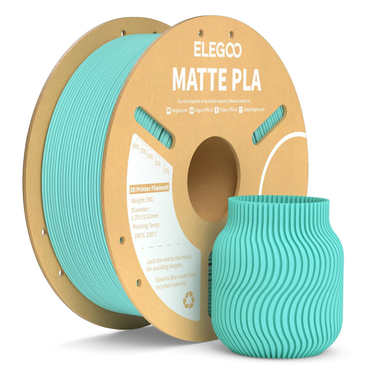 ELEGOO Matte PLA 3D Printer Filament Navy Blue 1KG 1.75mm
