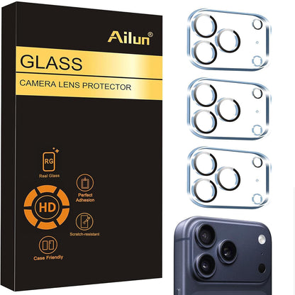 Ailun 3 Pack Camera Lens Protector for iPhone 17 Pro Max, Tempered Glass