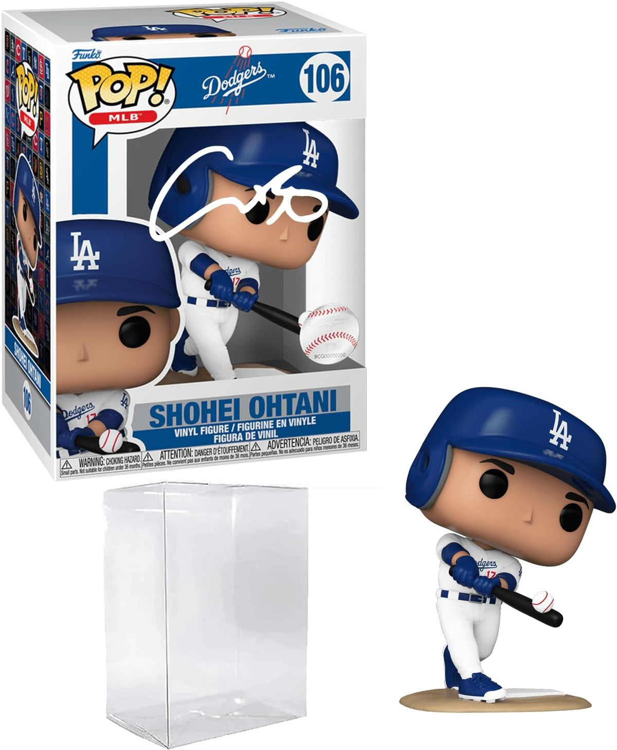 Shohei Ohtani #106 Funko POP! Figurine, LA Dodgers, Facsimile Signed