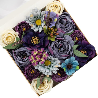 Fall Artificial Flowers DIY Bouquet Combo Faux Rose for Home Decor