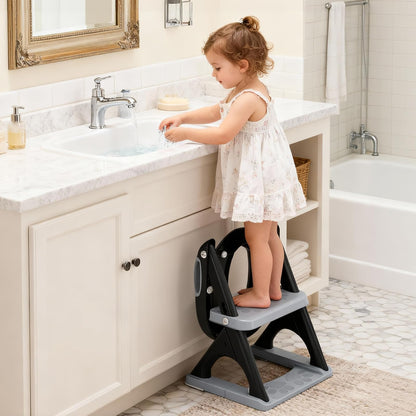 Potty Training Toilet for Toddlers, 2-in-1 Potty Training seat, Anti-Slip (Chocolate, Bear)