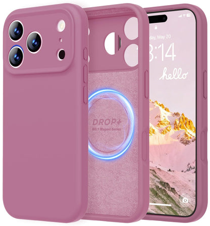 LOVE 3000 Designed for iPhone 16 Case, Premium Silicone with [Soft Anti-Scratch Microfiber Lining] Shockproof Protective Phone Case for Men Women Girls 6.1", Black