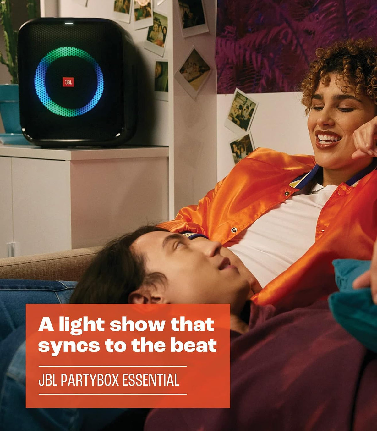 JBL Partybox Encore Essential: 100W Sound, Built-in Dynamic Light Show, and Splash Proof Design, Black