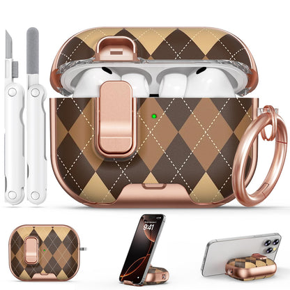 for AirPods Pro 2nd/1st Case (2023-2019)-Purple Bell Flower