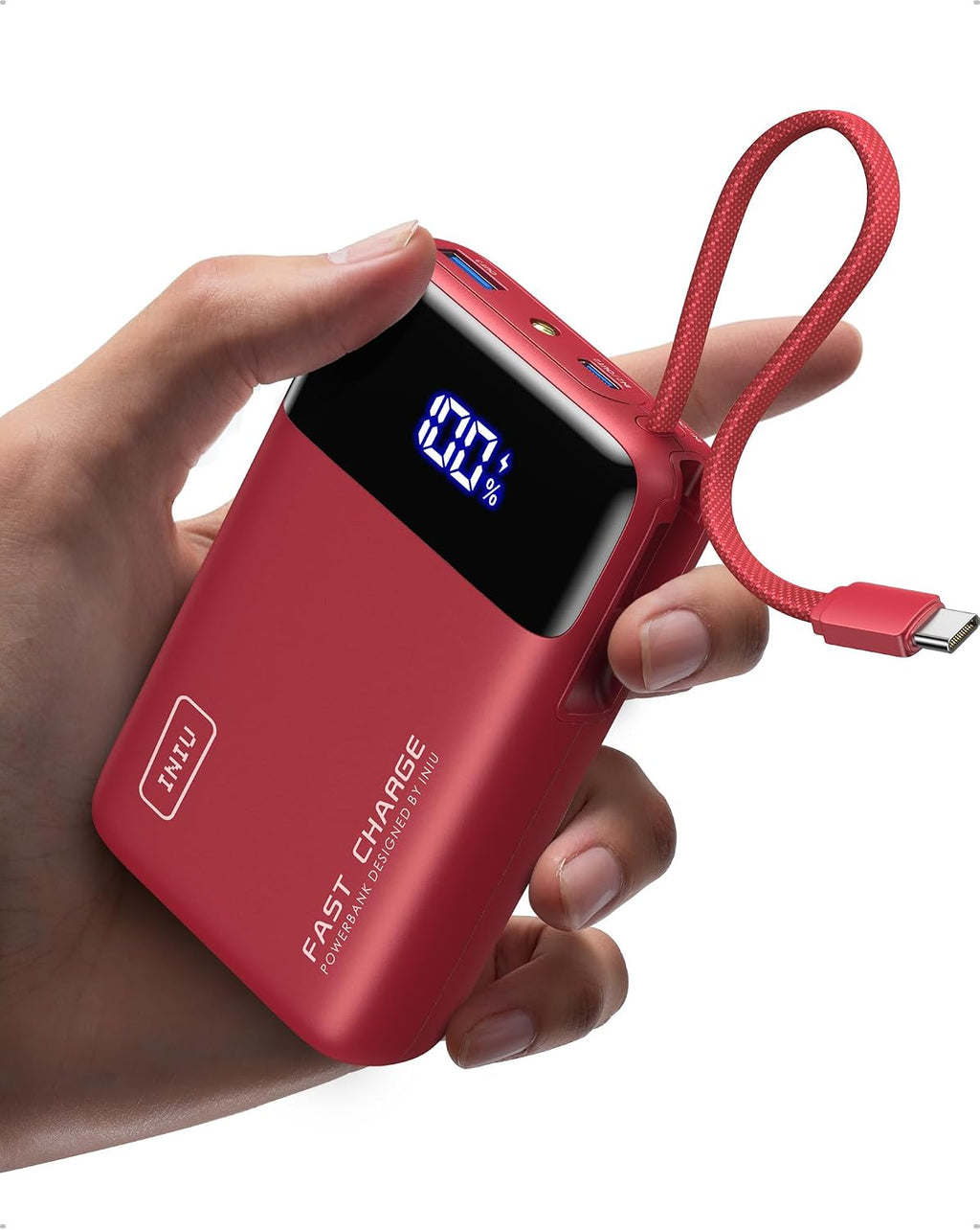 INIU Portable Charger, Smaller 45W Fast Charging Power Bank, 10000mAh Black