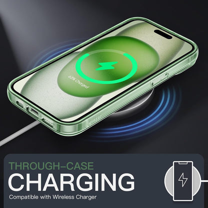 JETech Case for iPhone 15, Anti-Yellowing, Green