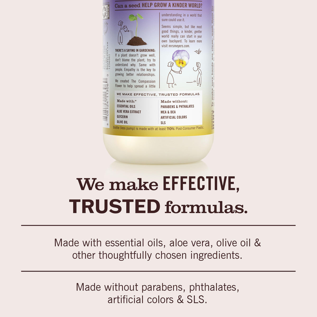 MRS. MEYER'S CLEAN DAY Liquid Hand Soap, Lemon Verbena, 12.5 fl oz, 3 Pack