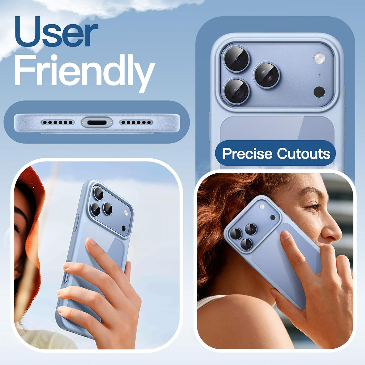 JETech Case for iPhone 17, Anti-Yellowing, Clear