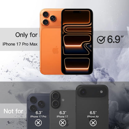 JETech Case for iPhone 17, Anti-Yellowing, Clear