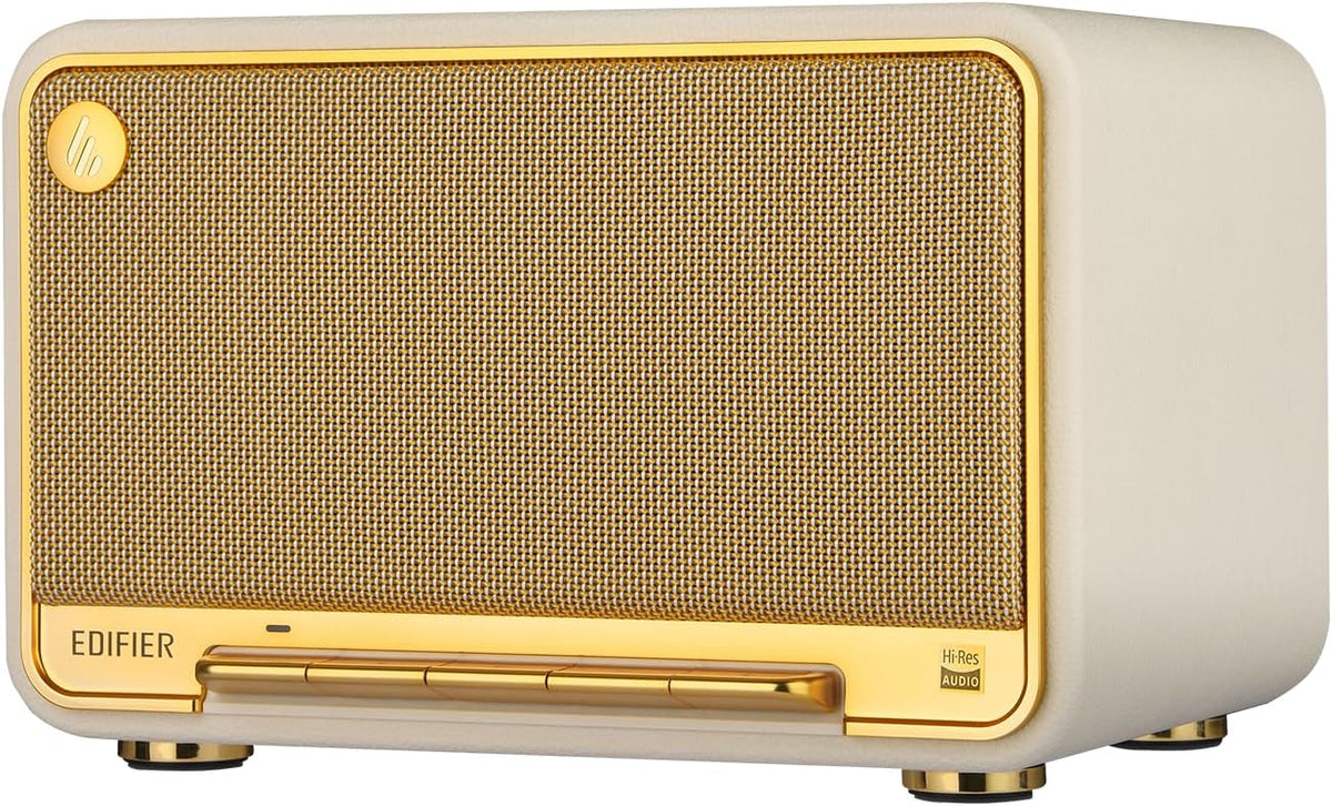Edifier D32 Retro Wooden Tabletop Wireless Speaker AirPlay2, White