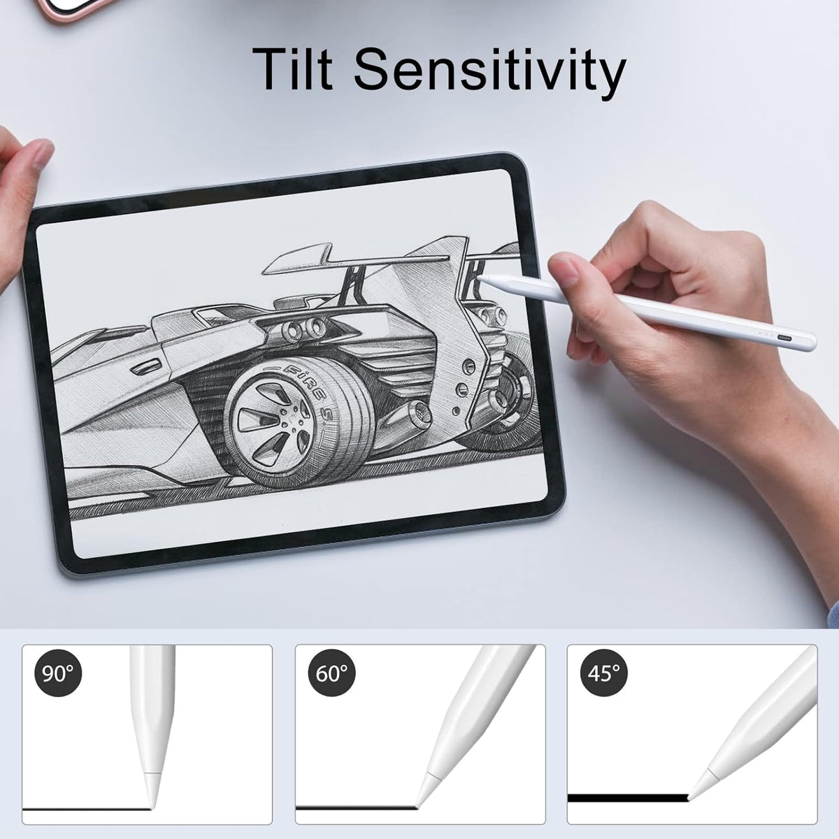 DIGIROOT iPad Pencil for 2018-2026, Plam Rejection Stylus Pen for iPad