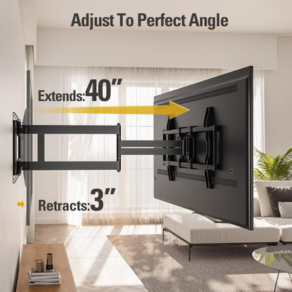 Mounting Dream Full Motion TV Wall Mount for Most 42-90 Inch TV Heavy Duty