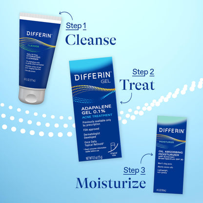 Differin Acne Retinoid Treatment Gel, 0.1% Adapalene, 15g Tube