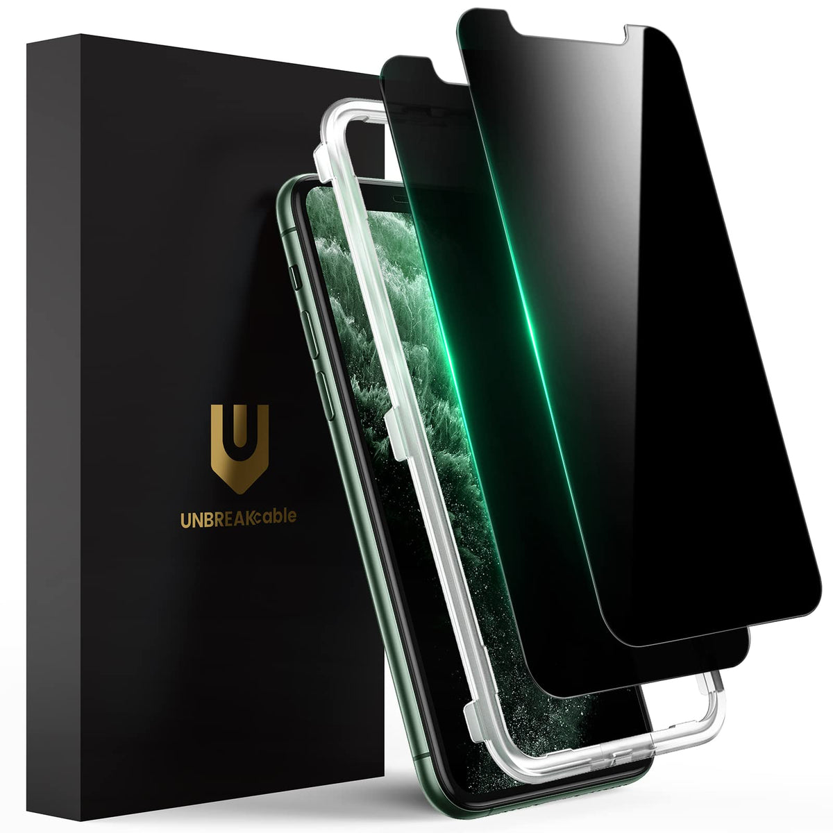 UNBREAKcable Privacy Screen Protector for iPhone 16 Pro, 2-Pack
