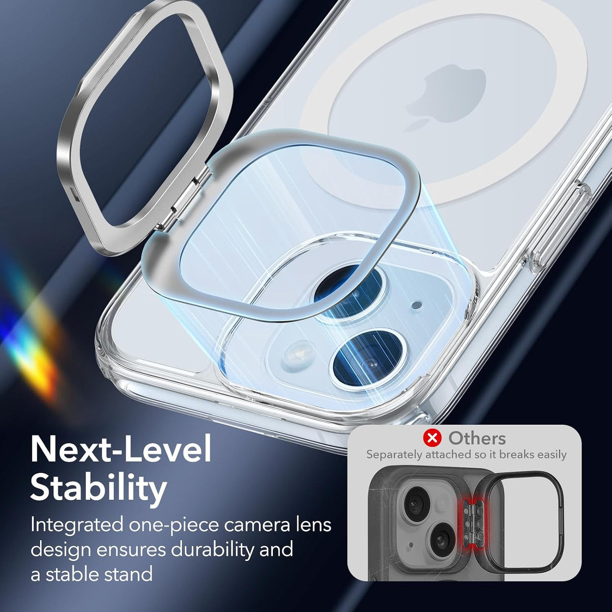 ESR Classic Hybrid for iPhone 18 Pro Max/17 Pro Max Case with Flex Stand
