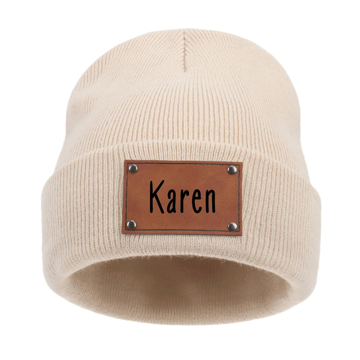 EDSG Personalized Baby Beanie Hat, Custom Winter Knit Name Hat for Newborn Infant Adult