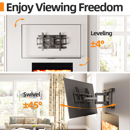 55 65 75 85 inch Tilting TV Wall Mount for 32-90 '' TVs, Low Profile TV Mount Bracket, Safe Lock & Quick Release,Max VESA 600x400mm, 24 inch Studs,132 lbs, Fit Most 55+ 75+ 85+ 86 TVs