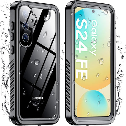 Temdan Compatible with iPhone 17 Pro Case,Waterproof Built-in Screen & Camera Protector IP68 Underwater Full Body 17FT Military Dropproof Shockproof Phone Case 6.3"-Blue/Clear