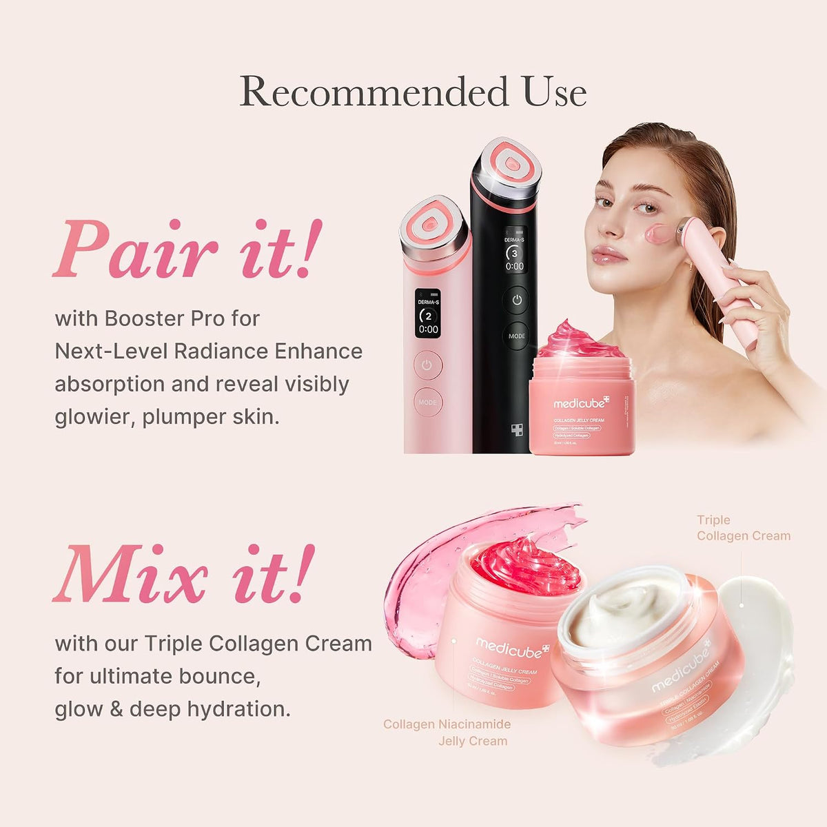 medicube Collagen Jelly Cream, Moisturizing Cream for Plump Skin, 1.69fl.oz