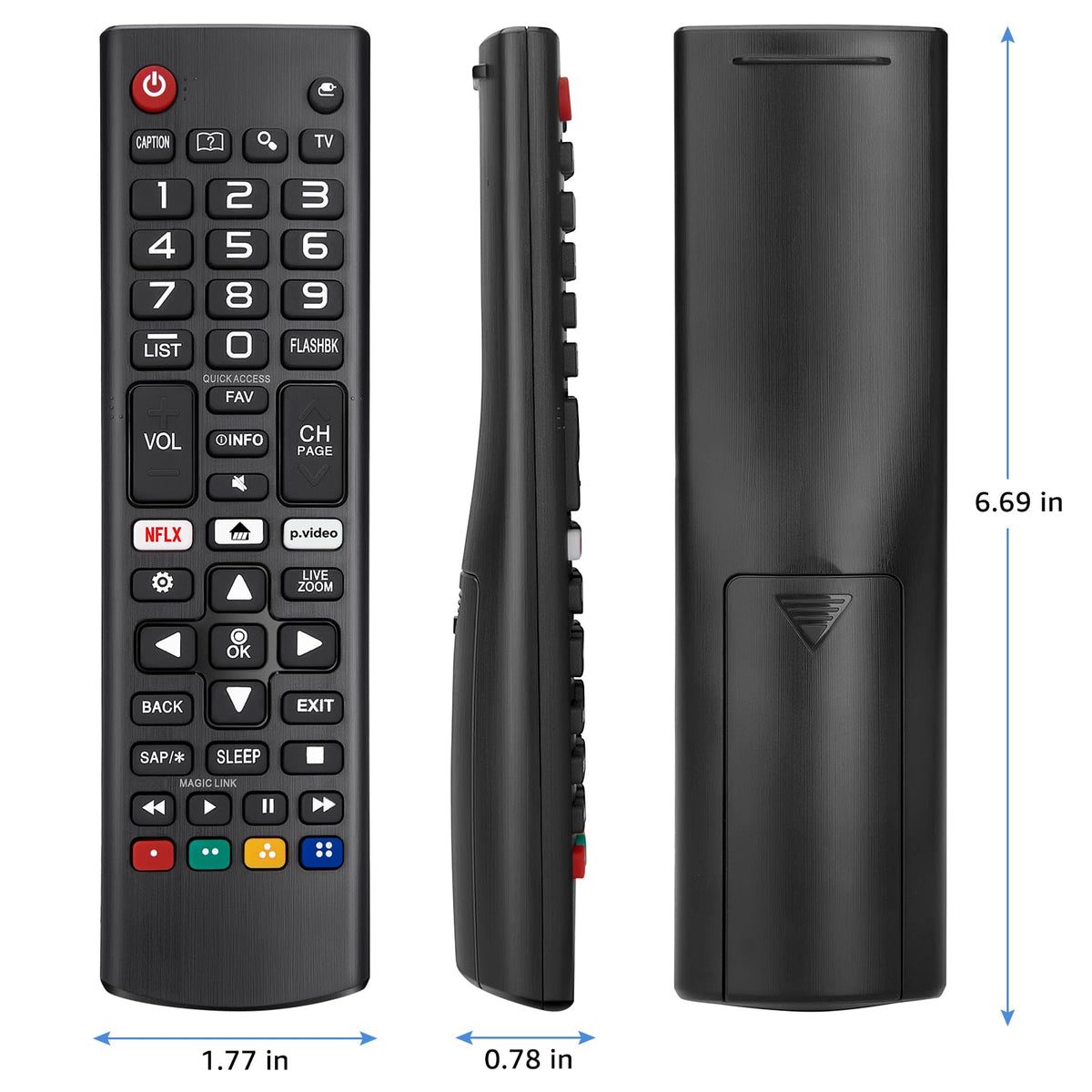Replacement for Samsung TV Remote, for All 2018-2024 Samsung Remote Control for Smart TV with Voice Control. No Solarcell. 2-Year Warranty.