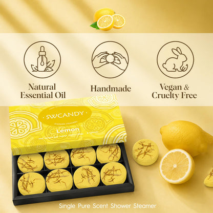 SWCANDY Sandalwood Shower Steamers 8 Pack, Home Spa Self Care