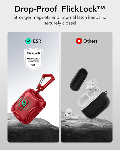 ESR for AirPods Pro 2 Case, Compatible with MagSafe, Cyber Series, Black