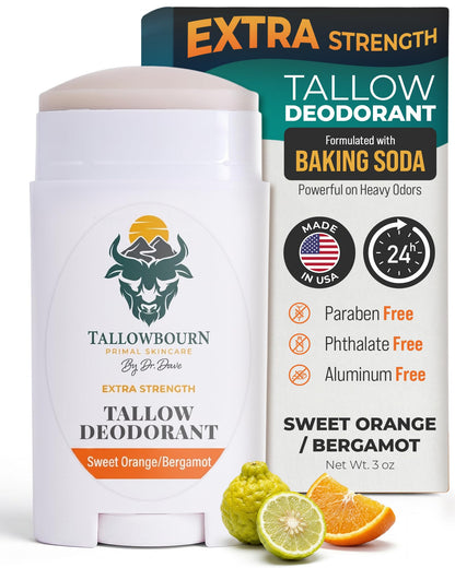 Extra Strength Tallow Deodorant - Vanilla & Sandalwood 3oz