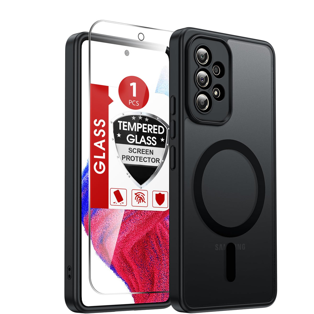 LeYi for Pixel-8A Phone Case: MagSafe Fit & Screen Protector Crystal Clear