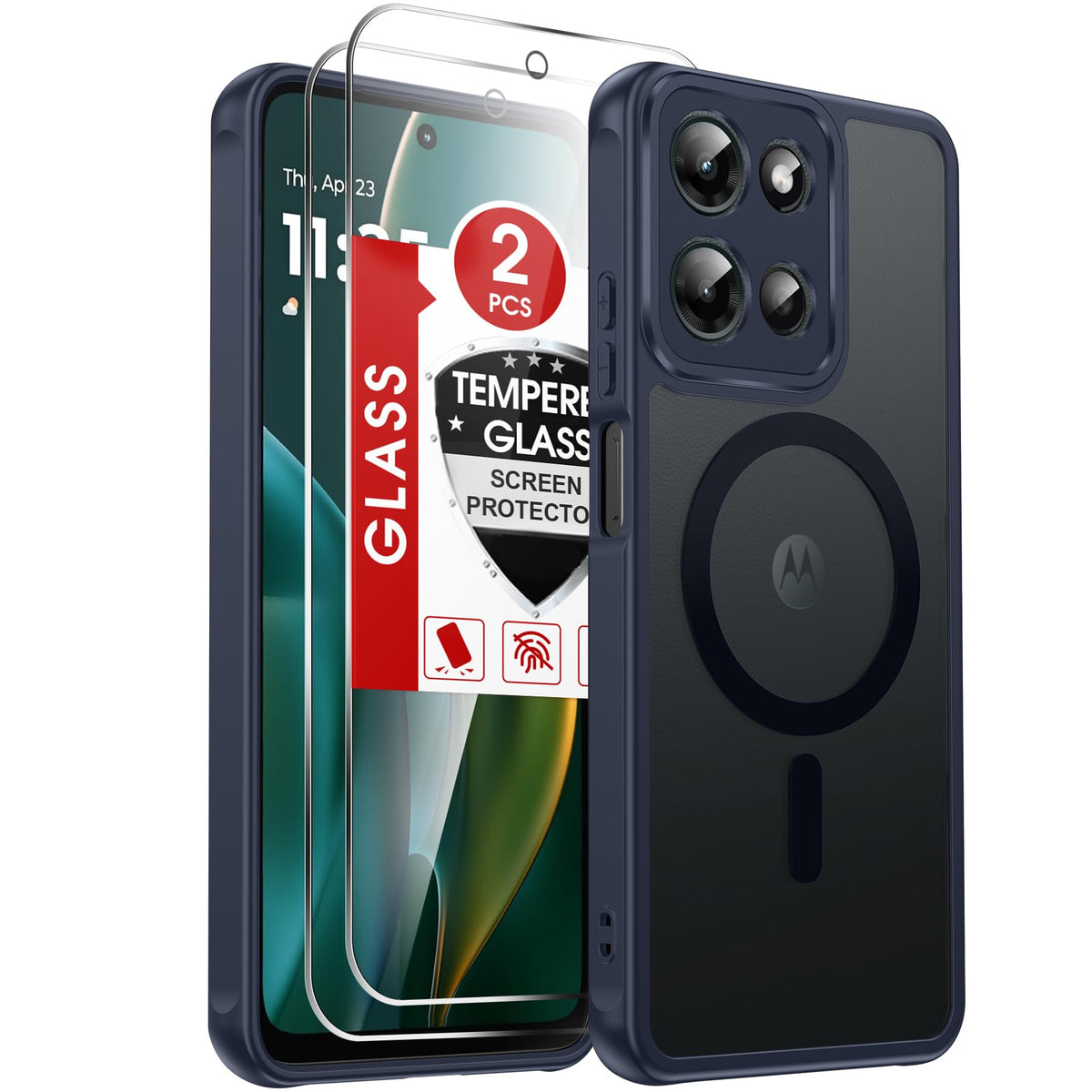 LeYi for Pixel-8A Phone Case: MagSafe Fit & Screen Protector Crystal Clear