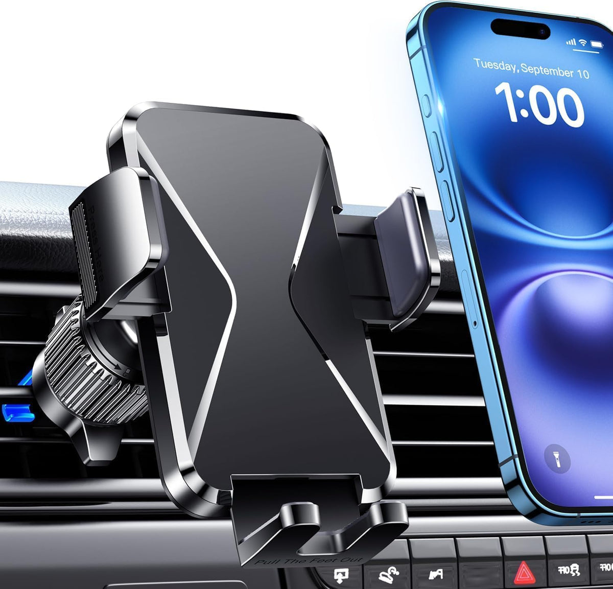 Qifutan Dash Mounted Holders Phone Holders for Your Car Phone Mount for Car Windshield Dashboard Air Vent Universal Pads Mats Mounts Hands Free Automobile Cell Phone Holder Fit for iPhone Smartphone