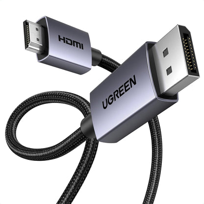 UGREEN 4K DisplayPort to HDMI Cable 1080P@120Hz, 6.6FT