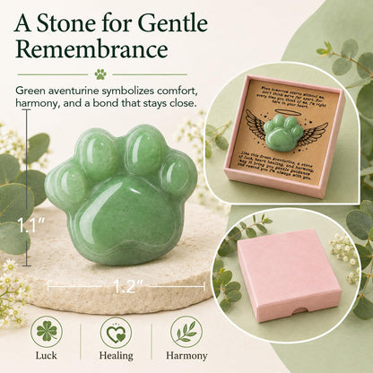 Dog Memorial Gifts for Loss of Dog, Rose Quartz Paw & Memorial Bracelet