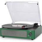 Seasonlife® Record Player for Vinyl Turntable with Speakers,Pale Purple