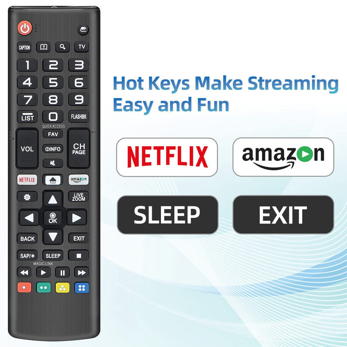 Rechargeable TV Remote for Samsung Smart TVs. Replacement Voice Remote.