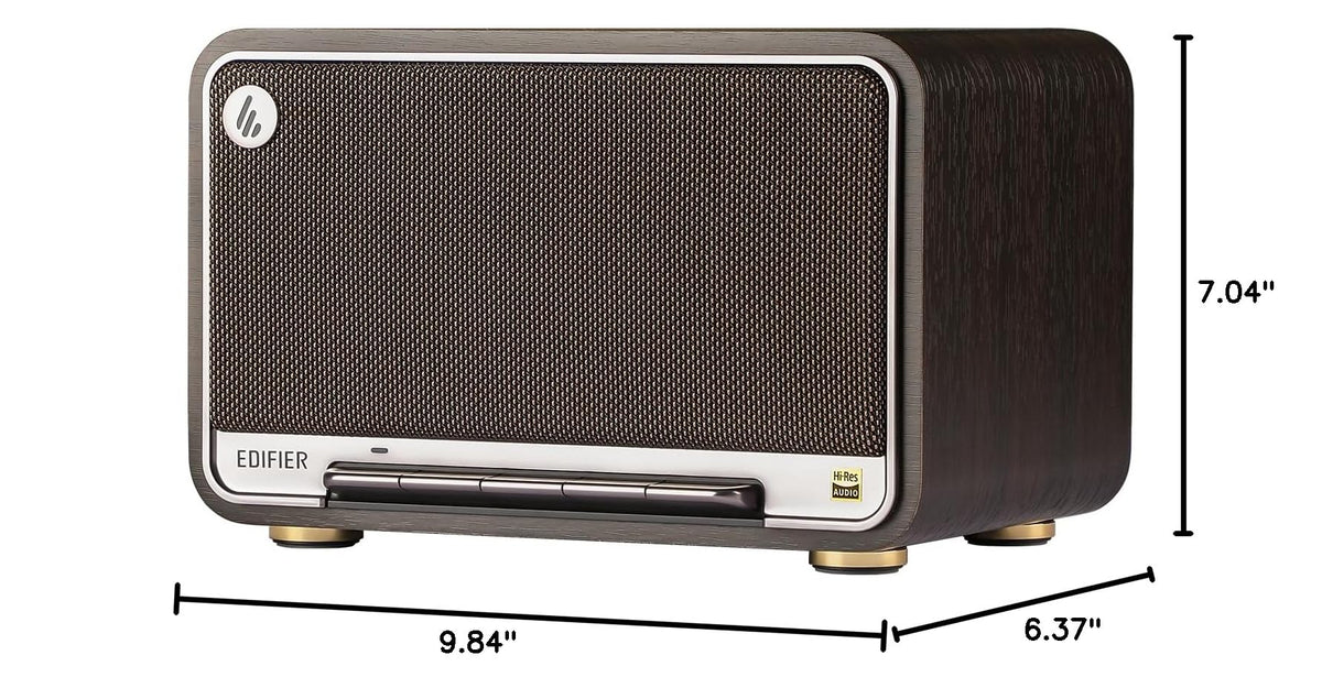 Edifier D32 Retro Wooden Tabletop Wireless Speaker AirPlay2, White
