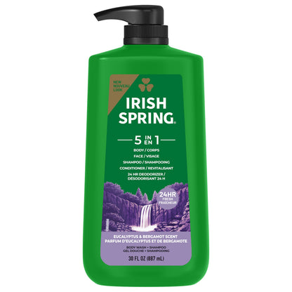Irish Spring Body Wash for Men, Original Scent, 887 mL
