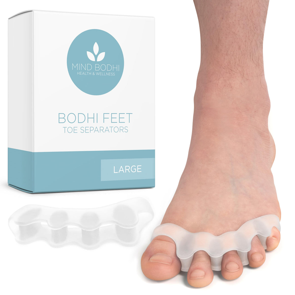 Mind Bodhi Toe Separators/Toe Spacers - Men & Women - Large Size - Blue