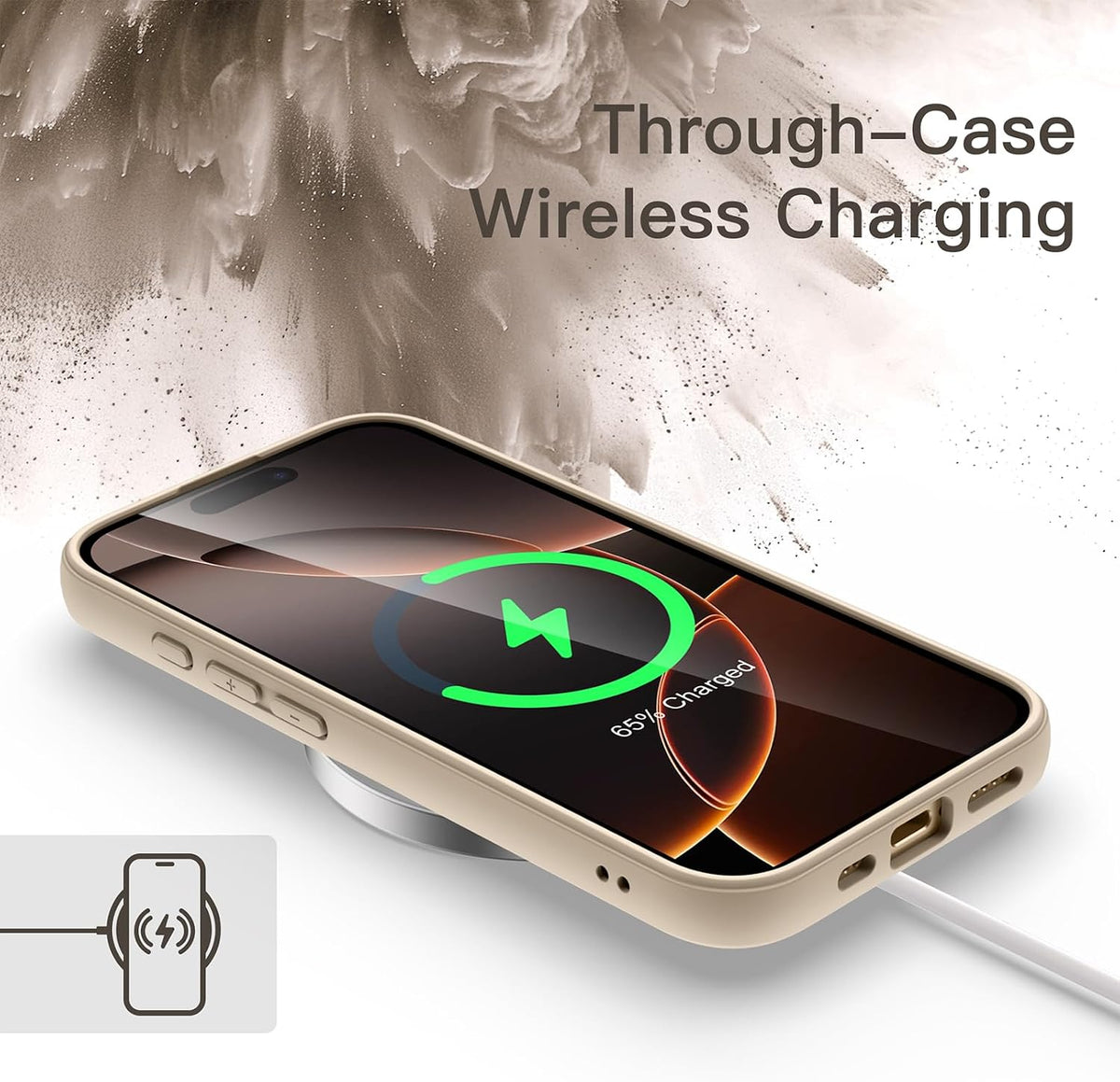 JETech Case for iPhone 16, Anti-Yellowing, Clear