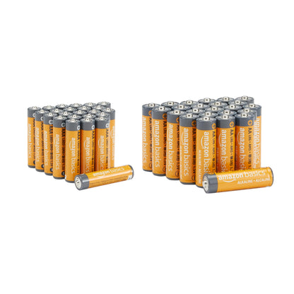 Amazon Basics 100-Pack AAA Alkaline High-Performance Batteries, 1.5 Volt, 10-Year Shelf Life