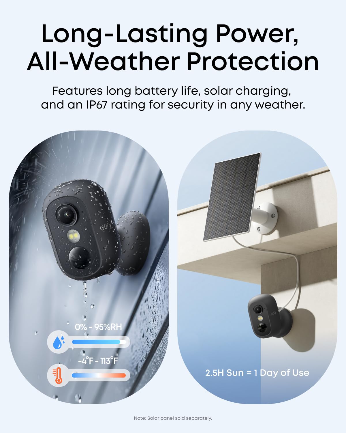 eufy Security Indoor/Outdoor Camera C35, Spotlight-Free Color Night Vision